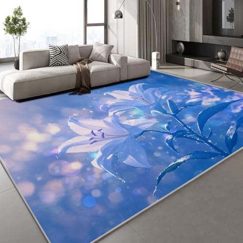 Generisch Teppich Schlafzimmer 160x230 cm Lilie Kinderteppich Dekoration Carpets Pflanzen Blumen Teenager Kurzflor Flanell Teppiche rutschfeste Spielteppiche für Schlafzimmer Wohnzimmer Generisch Teppich Schlafzimmer 160x230 cm Lilie Kinderteppich Dekoration Carpets Pflanzen Blumen Teenager Kurzflor Flanell Teppiche rutschfeste Spielteppiche für Schlafzimmer Wohnzimmer von Generisch