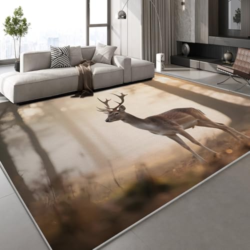 Generisch Teppich Schlafzimmer 160x230 cm Sikahirsch Tier Kinderteppich Dekoration Carpets Tropisch Wald Teenager Kurzflor Flanell Teppiche rutschfeste Spielteppiche für Schlafzimmer Wohnzimmer Generisch Teppich Schlafzimmer 160x230 cm Sikahirsch Tier Kinderteppich Dekoration Carpets Tropisch Wald Teenager Kurzflor Flanell Teppiche rutschfeste Spielteppiche für Schlafzimmer Wohnzimmer von Generisch
