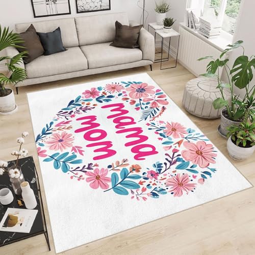 Generisch Teppich Schlafzimmer 160x230cm Blume Herzförmige Mama kinderteppich Jungen rutschfeste weiche Bodenmatte Mikrofaser waschbar dekorativ für Schlafzimmer Wohnzimmer Flur EL1960 Generisch Teppich Schlafzimmer 160x230cm Blume Herzförmige Mama kinderteppich Jungen rutschfeste weiche Bodenmatte Mikrofaser waschbar dekorativ für Schlafzimmer Wohnzimmer Flur EL1960 von Generisch