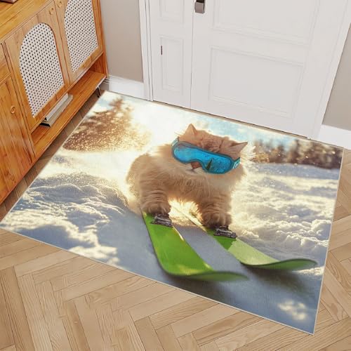 Generisch Teppich Schlafzimmer 160x230cm Catskiing kinderteppich Jungen rutschfeste weiche Bodenmatte Mikrofaser waschbar dekorativ für Schlafzimmer Wohnzimmer Flur EL2299 Generisch Teppich Schlafzimmer 160x230cm Catskiing kinderteppich Jungen rutschfeste weiche Bodenmatte Mikrofaser waschbar dekorativ für Schlafzimmer Wohnzimmer Flur EL2299 von Generisch