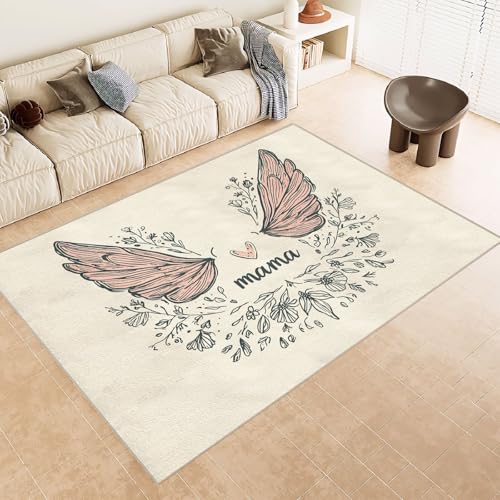 Generisch Teppich Schlafzimmer 60x90cm Flügel Mama Teppich waschbar in Waschmaschine Mikrofaser Bodenmatte weich atmungsaktiv waschbar rutschfest für Wohnzimmer Schlafzimmer Flur EL1974 Generisch Teppich Schlafzimmer 60x90cm Flügel Mama Teppich waschbar in Waschmaschine Mikrofaser Bodenmatte weich atmungsaktiv waschbar rutschfest für Wohnzimmer Schlafzimmer Flur EL1974 von Generisch