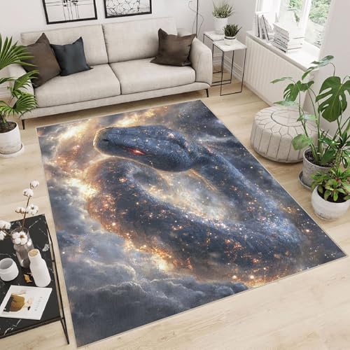 Generisch Teppich Schlafzimmer 60x90cm Nebelschlange Teppich waschbar in Waschmaschine Waschbarer Flurläufer mit abstraktem Muster, rutschfest und für alle Böden geeignet ER25-29-340 Generisch Teppich Schlafzimmer 60x90cm Nebelschlange Teppich waschbar in Waschmaschine Waschbarer Flurläufer mit abstraktem Muster, rutschfest und für alle Böden geeignet ER25-29-340 von Generisch