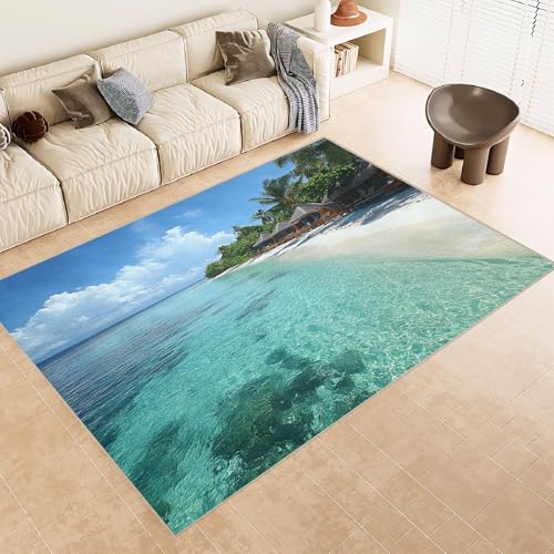 Generisch Teppich Schlafzimmer 60x90cm Strandinsel Teppich waschbar in Waschmaschine Waschbarer Flurläufer mit abstraktem Muster, rutschfest und für alle Böden geeignet E4.2-6-86 Generisch Teppich Schlafzimmer 60x90cm Strandinsel Teppich waschbar in Waschmaschine Waschbarer Flurläufer mit abstraktem Muster, rutschfest und für alle Böden geeignet E4.2-6-86 von Generisch