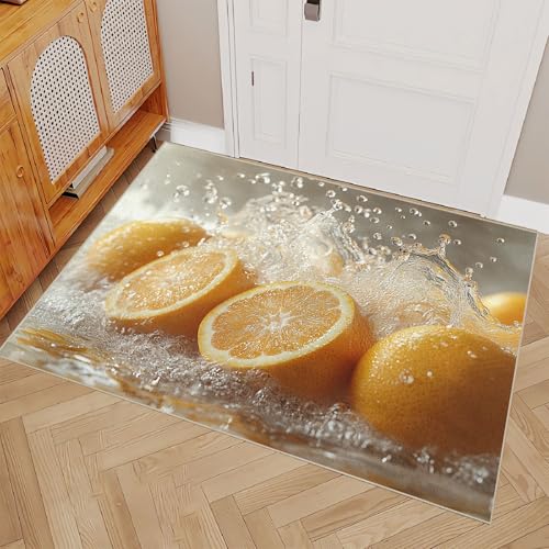 Generisch Teppich Schlafzimmer 60x90cm Zitrone Teppich waschbar in Waschmaschine Mikrofaser Bodenmatte weich atmungsaktiv waschbar rutschfest für Wohnzimmer Schlafzimmer Flur EL3332 Generisch Teppich Schlafzimmer 60x90cm Zitrone Teppich waschbar in Waschmaschine Mikrofaser Bodenmatte weich atmungsaktiv waschbar rutschfest für Wohnzimmer Schlafzimmer Flur EL3332 von Generisch