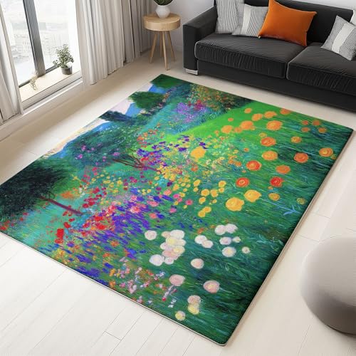 Generisch Teppich Schlafzimmer Grün Wohnzimmer Teppich, Waschbar Kurzflor Antirutsch Weiche Teppiche für ür Badezimmer Esszimmer FlurCartoon Zeichnung Garten Blumen 180 x 240 cm Generisch Teppich Schlafzimmer Grün Wohnzimmer Teppich, Waschbar Kurzflor Antirutsch Weiche Teppiche für ür Badezimmer Esszimmer FlurCartoon Zeichnung Garten Blumen 180 x 240 cm von Generisch