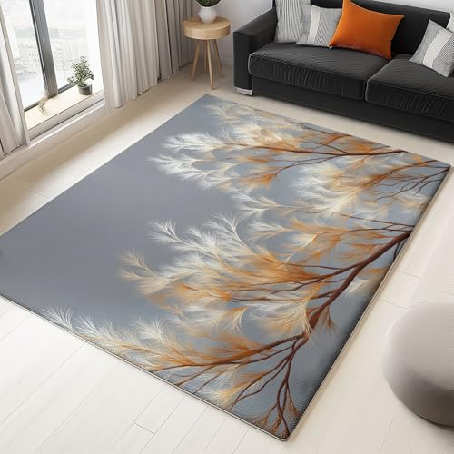 Generisch Teppich Waschbare 60 x 90 cm, Surreal Zweige Weich rutschfest Design, Kurzflor Flauschiger Teppiche, Strapazierfähig und Nicht Fusselnd für Wohnzimmer Schlafzimmer, Grau Generisch Teppich Waschbare 60 x 90 cm, Surreal Zweige Weich rutschfest Design, Kurzflor Flauschiger Teppiche, Strapazierfähig und Nicht Fusselnd für Wohnzimmer Schlafzimmer, Grau von Generisch