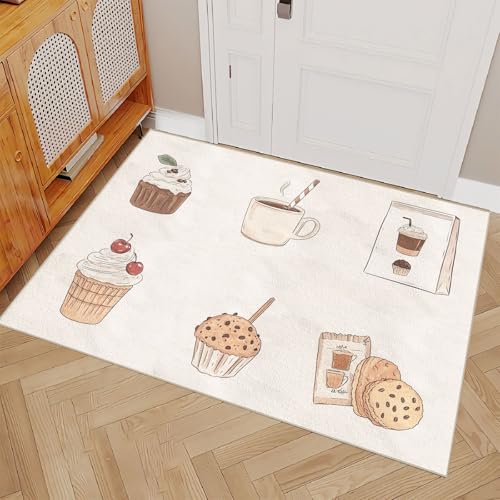 Generisch Teppich Wohnzimmer 100x140cm Eiscreme Teppich Flur Deko Bodenauflage Mikrofaser weich rutschfest maschinenwaschbar für Wohnzimmer Flur Schlafzimmer EL2232 Generisch Teppich Wohnzimmer 100x140cm Eiscreme Teppich Flur Deko Bodenauflage Mikrofaser weich rutschfest maschinenwaschbar für Wohnzimmer Flur Schlafzimmer EL2232 von Generisch