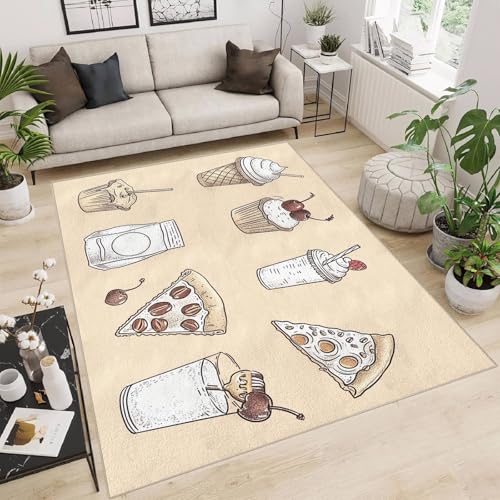 Generisch Teppich Wohnzimmer 120x180cm Eiscreme spielteppich Kinder Maschinenwaschbare Mikrofaser Matte weich rutschfest für Schlafzimmer Wohnzimmer Flur Dekor EL2163 Generisch Teppich Wohnzimmer 120x180cm Eiscreme spielteppich Kinder Maschinenwaschbare Mikrofaser Matte weich rutschfest für Schlafzimmer Wohnzimmer Flur Dekor EL2163 von Generisch