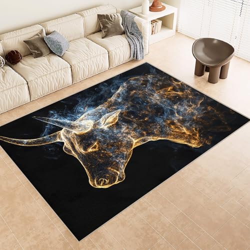 Generisch Teppich Wohnzimmer 180x240 cm 3D Druck Kuh Sterne Linien Muster Teppich Kaschmirimitat Anti Rutsch Leicht zu reinigen Waschbare Rückseite für Wohn Arbeitsbereiche Perfekt für Mietwohnungen Generisch Teppich Wohnzimmer 180x240 cm 3D Druck Kuh Sterne Linien Muster Teppich Kaschmirimitat Anti Rutsch Leicht zu reinigen Waschbare Rückseite für Wohn Arbeitsbereiche Perfekt für Mietwohnungen von Generisch