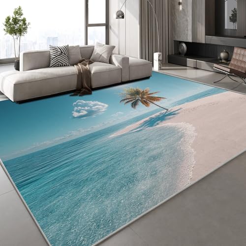 Generisch Teppich Wohnzimmer 60x90 cm Meer Strand 3D Druck Insel Natur Muster Teppich Kaschmirimitat Anti Rutsch Leicht zu reinigen Waschbare Rückseite für Wohn Arbeitsbereiche,Mietwohnungen Generisch Teppich Wohnzimmer 60x90 cm Meer Strand 3D Druck Insel Natur Muster Teppich Kaschmirimitat Anti Rutsch Leicht zu reinigen Waschbare Rückseite für Wohn Arbeitsbereiche,Mietwohnungen von Generisch