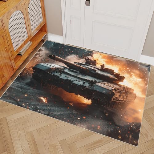 Generisch Teppich Wohnzimmer 80x150cm Tank wohnzimmerteppich Waschbare weiche Bodenmatte Mikrofaser rutschfest für Schlafzimmer Wohnzimmer Flur Dekoration EL3202 Generisch Teppich Wohnzimmer 80x150cm Tank wohnzimmerteppich Waschbare weiche Bodenmatte Mikrofaser rutschfest für Schlafzimmer Wohnzimmer Flur Dekoration EL3202 von Generisch
