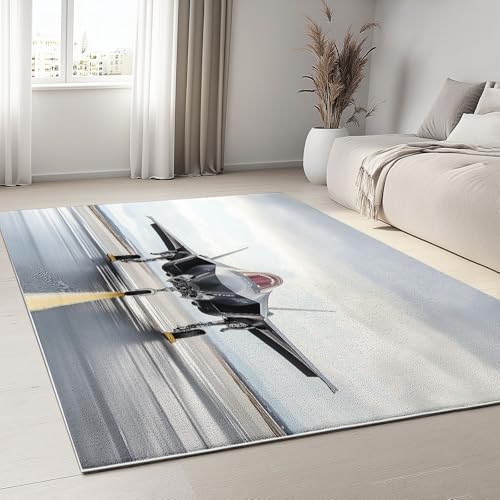 Generisch Teppich Wohnzimmer Bierkrug Grünpflanzen 120x170 cm Dauerhaft Waschbarer Heimdeko, Wasserdicht Schmutzabweisender Rutschfester Teppich für Schlafzimmer von Generisch