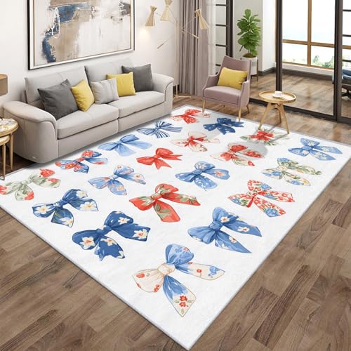 Generisch Teppich Wohnzimmer Bunt Schleife, Bow Niedlich Mädchen Teppich Kinderzimmer rutschfest Flanell, Bettvorleger Kurzflor Waschbarer Schlafzimmer, Kinderteppich 180x200cm Generisch Teppich Wohnzimmer Bunt Schleife, Bow Niedlich Mädchen Teppich Kinderzimmer rutschfest Flanell, Bettvorleger Kurzflor Waschbarer Schlafzimmer, Kinderteppich 180x200cm von Generisch
