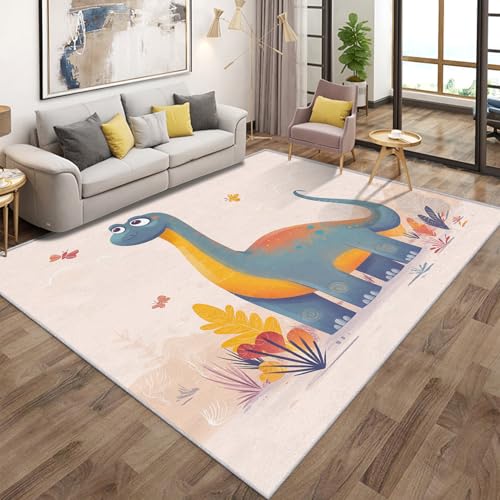 Generisch Teppich Wohnzimmer Karikatur Dinosaurier, Niedlich Dino Kinder Teppich Kinderzimmer rutschfest Flanell, Bettvorleger Kurzflor Waschbarer Schlafzimmer, Kinderteppich 200x250cm Generisch Teppich Wohnzimmer Karikatur Dinosaurier, Niedlich Dino Kinder Teppich Kinderzimmer rutschfest Flanell, Bettvorleger Kurzflor Waschbarer Schlafzimmer, Kinderteppich 200x250cm von Generisch