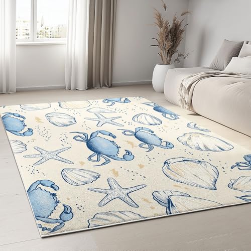 Generisch Teppich WohnzimmerHandgezeichnete Seesternmuschel beige 60x90 cm Teppich Rutschfester Weich Carpet Bodenmatte Fußmatte für Jugendzimmer Küchenboden Flur Generisch Teppich WohnzimmerHandgezeichnete Seesternmuschel beige 60x90 cm Teppich Rutschfester Weich Carpet Bodenmatte Fußmatte für Jugendzimmer Küchenboden Flur von Generisch