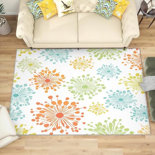 Generisch Teppich kinderzimmer 80x150 cm Buntes Farbfeuerwerk-Design Antirutsch Wohnzimmer Rechteckteppich, Weiß Schlafzimmer Teppich, Waschbar Flanell Kurzflor Teppiche, Deko Eingangsmatte Generisch Teppich kinderzimmer 80x150 cm Buntes Farbfeuerwerk-Design Antirutsch Wohnzimmer Rechteckteppich, Weiß Schlafzimmer Teppich, Waschbar Flanell Kurzflor Teppiche, Deko Eingangsmatte von Generisch