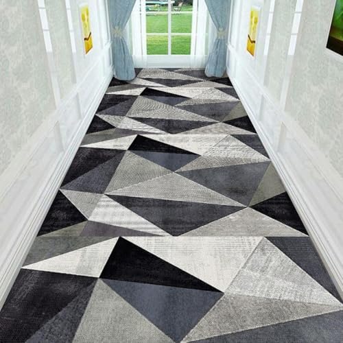 Generisch Teppichläufer Flur Waschbar & rutschfest, Langer 70x120cm Küchenläufer und Moderner Flurteppich, Praktische Schmutzfangmatte für Eingangsbereich, Strapazierfähiger Teppich Läufer für Küche von Generisch