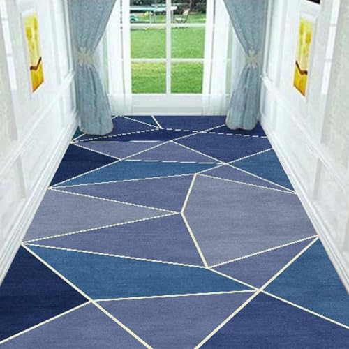 Generisch Teppichläufer Flur Waschbar & rutschfest, Langer 70x120cm Küchenläufer und Moderner Flurteppich, Praktische Schmutzfangmatte für Eingangsbereich, Strapazierfähiger Teppich Läufer für Küche von Generisch