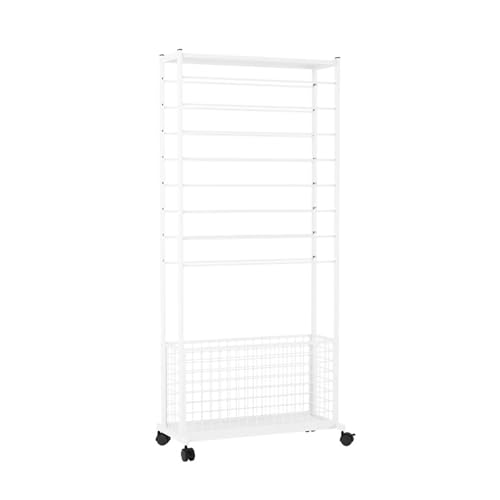 Generisch Textile Commercial Fabric Storage Rack,Staircase Design,Small Textile Hanger Carpet,for Supermarkets Retail Stores Families(Silver,80x32x150cm) von Generisch