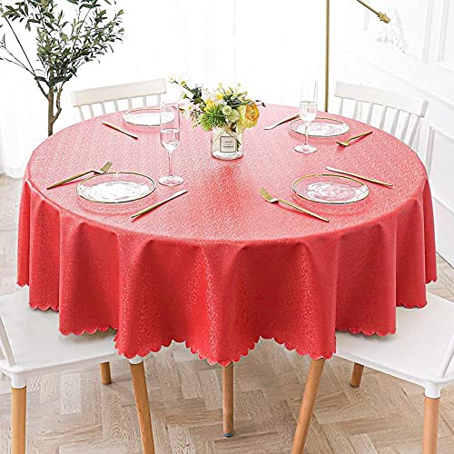 Generisch Tisch Decke Wasserabweisend Lotuseffekt Heat-Resistant Tablecloth with Stain Protection, Easy Care, Gold Color, 180 cm Round Diameter von Generisch