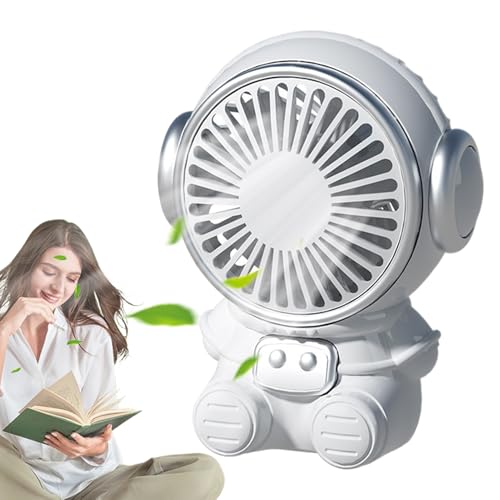 Generisch Tischventilator | Niedlicher Astronaut Ventilator Mit Kühltechnik | Leiser USB-aufladbarer Tragbarer Tischventilator für Kinder Erwachsene Camping Reisen Schule Generisch Tischventilator | Niedlicher Astronaut Ventilator Mit Kühltechnik | Leiser USB-aufladbarer Tragbarer Tischventilator für Kinder Erwachsene Camping Reisen Schule von Generisch