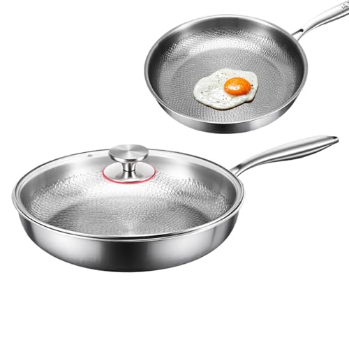 Generisch Titanium Hämmerte Pan Pro | Titan Frying Pan | Hämmerter Pfanne Pot | Nicht -STIAK -Kochgeschirr | Multi funktional | 26cm | 28cm | 30 cm | Für die Einführung von Kochfeld -Campingkochen von Generisch