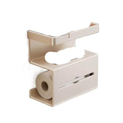Generisch Toilettenpapierhalter zur Wandmontage, Saugnapf/selbstklebend mit Lagerregal(White Self-Adhesive) von Generisch