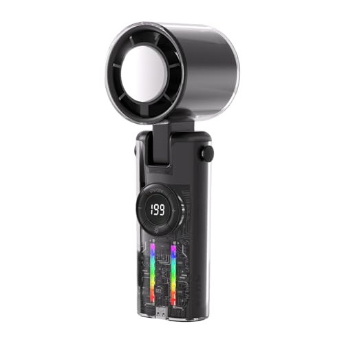 Generisch Tragbarer Handventilator,Klappbarer Ventilator Mit Kühleffekt Und LED - Kühlung Bei Mit Digitaldisplay Für Jugendliche Erwachsene Angeln Outdoor Generisch Tragbarer Handventilator,Klappbarer Ventilator Mit Kühleffekt Und LED - Kühlung Bei Mit Digitaldisplay Für Jugendliche Erwachsene Angeln Outdoor von Generisch