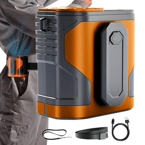 Generisch Tragbarer Hüftventilator,Personal Tragbarer Ventilator - Batteriebetrieben 100 Stufen Mit Taschenlampe Luftkühler Für Outdoor Camping Angeln Generisch Tragbarer Hüftventilator,Personal Tragbarer Ventilator - Batteriebetrieben 100 Stufen Mit Taschenlampe Luftkühler Für Outdoor Camping Angeln von Generisch