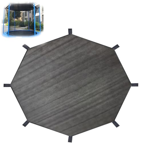 Generisch Trampolin-SchutzhüLle FüR Den AußEnbereich FüR 3,0-M-Trampolin Mit 8 Stangen Isolierendes Sonnenschutznetz Uv-Schutz-Trampolin-Abdeckung 12FT 8 Poles von Generisch