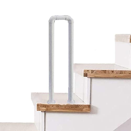 Generisch Treppengeländer Handlauf Treppengeländer for Außentreppen oder Innentreppenhandlauf Rutschfester Metallhandlauf auf der Dachterrasse(95cm) von Generisch