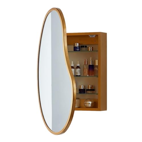 Generisch UnregelmäßIger Wand-Badspiegelschrank mit Stauraum, Dekorativer Spiegelschrank mit Einer tür for Wohnzimmer, Eingangsbereich, Hotel, Mangoform Generisch UnregelmäßIger Wand-Badspiegelschrank mit Stauraum, Dekorativer Spiegelschrank mit Einer tür for Wohnzimmer, Eingangsbereich, Hotel, Mangoform von Generisch