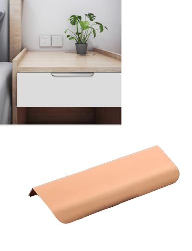 Generisch Unsichtbarer, seitlich montierter, schmaler Schrankgriff for moderne, minimalistische Kleiderschränke und Küchentüren.(Rose gold,L 120 x W 4 x H 1.8cm) von Generisch