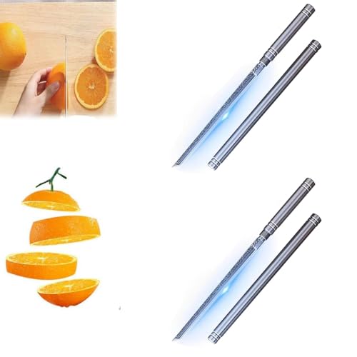 Generisch Verbesserte Version des multifunktionalen tragbaren Obstmessers, mit einer rotierenden Scheide, verbesserte Version des tragbaren Obstmessers, mit einer Schutzabdeckung (2 PCS) von Generisch
