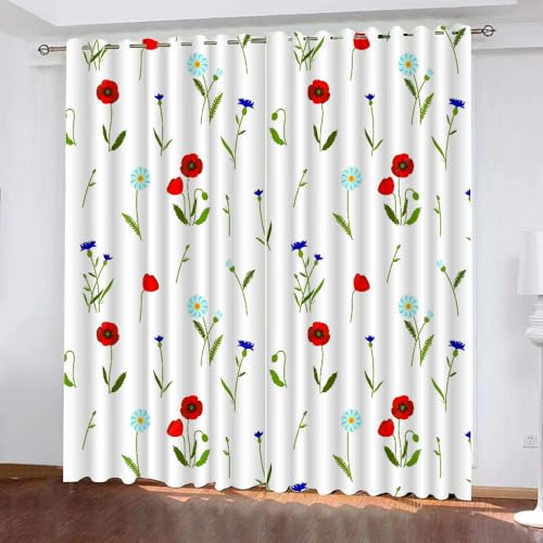 Generisch Verdunklungsvorhänge Kinderzimmer Mädchen Jungen,Kinder Vorhang Blickdicht Blume 2 Stück Mit Ösen,Vorhang Verdunkelung Thermo Schlafzimmer,Kurz Pflanzenblättermuster Gardinen,140X100Cm,A19 Generisch Verdunklungsvorhänge Kinderzimmer Mädchen Jungen,Kinder Vorhang Blickdicht Blume 2 Stück Mit Ösen,Vorhang Verdunkelung Thermo Schlafzimmer,Kurz Pflanzenblättermuster Gardinen,140X100Cm,A19 von Generisch
