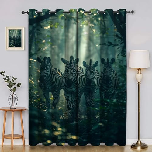Generisch Verdunklungsvorhänge Tiere, Vorhang Blickdicht Zebra Vorhänge mit öSen 2er Set für Schlafzimmer Kinderzimmer, Deko Gardinen Wohnzimmer - B140 x H220 cm aA1446 Generisch Verdunklungsvorhänge Tiere, Vorhang Blickdicht Zebra Vorhänge mit öSen 2er Set für Schlafzimmer Kinderzimmer, Deko Gardinen Wohnzimmer - B140 x H220 cm aA1446 von Generisch