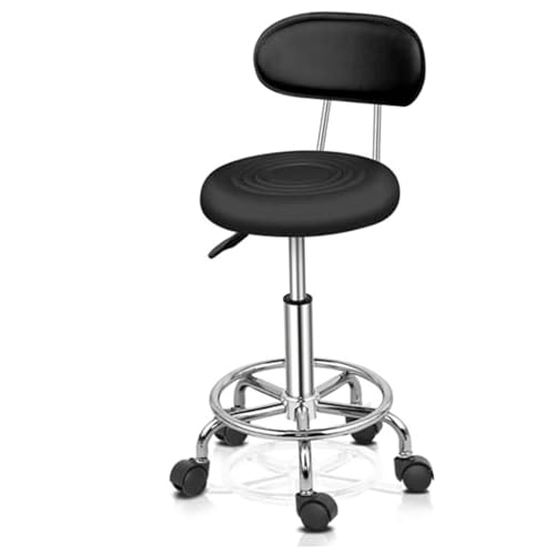 Generisch Verstellbarer Rolling-Schwenkhocker Hydraulisches Hochleistungsstuhl Stuhl Stuhl mit Rückenlehne 360-Grad Rolling Wheel für Salon Office Therapeut Beauty Spa Friseur Tattoo Generisch Verstellbarer Rolling-Schwenkhocker Hydraulisches Hochleistungsstuhl Stuhl Stuhl mit Rückenlehne 360-Grad Rolling Wheel für Salon Office Therapeut Beauty Spa Friseur Tattoo von Generisch