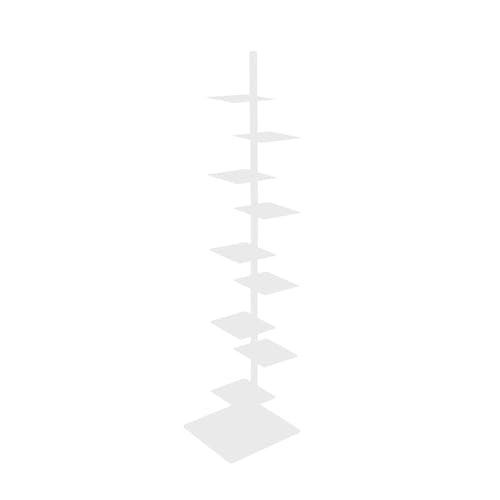 Generisch Vertikaler Bücherregal -Turm, Turmbuchhandel | Metall Open Tall Bookase | Platz sparende vertikale Buch-Display-Rack-Organisatoren für Wohnzimmerbüro zu Hause von Generisch
