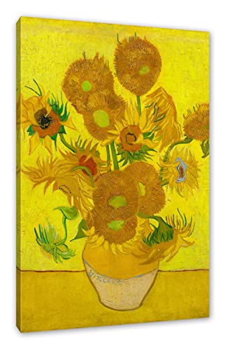 Generisch Vincent Van Gogh - Sonnenblumen II als Leinwandbild/Größe: 100x70 cm/Wandbild/Kunstdruck/fertig bespannt von Generisch