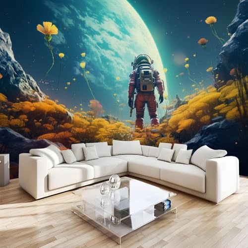 Generisch Vliestapete Astronaut Blumen Wanddeko Wandbilder Universum Erde Tapete Wohnzimmer Schlafzimmer Büro Flur Dekoration Wandbilder 3D Tapete Effekt Wandbild 366x254 cm Generisch Vliestapete Astronaut Blumen Wanddeko Wandbilder Universum Erde Tapete Wohnzimmer Schlafzimmer Büro Flur Dekoration Wandbilder 3D Tapete Effekt Wandbild 366x254 cm von Generisch
