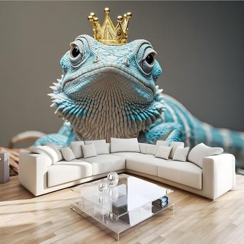 Generisch Vliestapete Eidechse Blau Wanddeko Wandbilder Tier Tapete Wohnzimmer Schlafzimmer Büro Flur Dekoration Wandbilder 3D Tapete Effekt Wandbild 430x300 cm Generisch Vliestapete Eidechse Blau Wanddeko Wandbilder Tier Tapete Wohnzimmer Schlafzimmer Büro Flur Dekoration Wandbilder 3D Tapete Effekt Wandbild 430x300 cm von Generisch