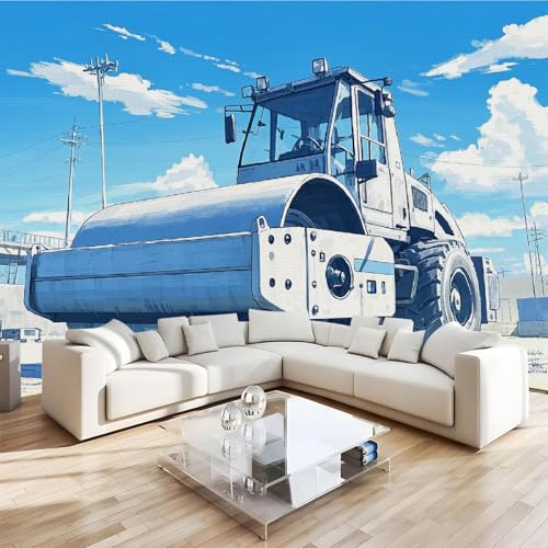 Generisch Vliestapete Straßenwalze Baufahrzeug Wanddeko Wandbilder Aquarell Cartoon Tapete Wohnzimmer Schlafzimmer Büro Flur Dekoration Wandbilder 3D Tapete Effekt Wandbild 366x254 cm Generisch Vliestapete Straßenwalze Baufahrzeug Wanddeko Wandbilder Aquarell Cartoon Tapete Wohnzimmer Schlafzimmer Büro Flur Dekoration Wandbilder 3D Tapete Effekt Wandbild 366x254 cm von Generisch