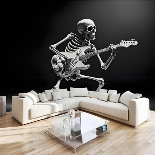 Generisch Vliestapete Totenkopf Gitarre Wanddeko Wandbilder Musik Retro Tapete Wohnzimmer Schlafzimmer Büro Flur Dekoration Wandbilder 3D Tapete Effekt Wandbild 430x300 cm Generisch Vliestapete Totenkopf Gitarre Wanddeko Wandbilder Musik Retro Tapete Wohnzimmer Schlafzimmer Büro Flur Dekoration Wandbilder 3D Tapete Effekt Wandbild 430x300 cm von Generisch