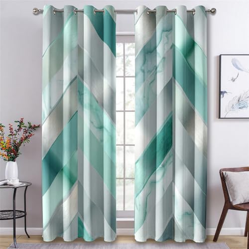 Generisch Vorhänge Geometrie, Vorhang Blickdicht Fischgrätenmuster Modern Geometrisch für Schlafzimmer, Verdunklungsvorhänge mit Ösen, Gardinen Wohnzimmer Deko, H137 X B117 cm, 2er Set X&-49 Generisch Vorhänge Geometrie, Vorhang Blickdicht Fischgrätenmuster Modern Geometrisch für Schlafzimmer, Verdunklungsvorhänge mit Ösen, Gardinen Wohnzimmer Deko, H137 X B117 cm, 2er Set X&-49 von Generisch