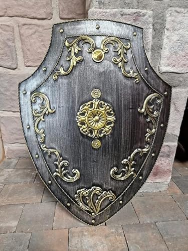 Generisch WANDDEKO Schild IM Mittelalter Stil Metall RITTERRÜSTUNG Ritter Kreuzritter NEU WO-1614 von Generisch