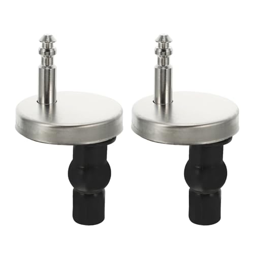 Generisch WC-Sitz Schnellverschluss Zubehör Doppelscharnierbolzen Rund Schwarz Edelstahl Generisch WC-Sitz Schnellverschluss Zubehör Doppelscharnierbolzen Rund Schwarz Edelstahl von Generisch