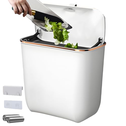 Generisch Wand Mülleimer - Kompostbehälter Abfalleimer Mit Deckel,7L Behälter Montierbarer Abfalleimer Papierkorb, Platzsparende Küchenzubehör - Für Badezimmer Schlafzimmer Und Camping Generisch Wand Mülleimer - Kompostbehälter Abfalleimer Mit Deckel,7L Behälter Montierbarer Abfalleimer Papierkorb, Platzsparende Küchenzubehör - Für Badezimmer Schlafzimmer Und Camping von Generisch