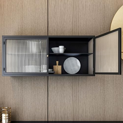 Generisch Wandmontierter Metallschrank mit Glastüren – Stilvolle Aufbewahrung für Wohnzimmer und Küche – Platzsparende Hängevitrine Generisch Wandmontierter Metallschrank mit Glastüren – Stilvolle Aufbewahrung für Wohnzimmer und Küche – Platzsparende Hängevitrine von Generisch