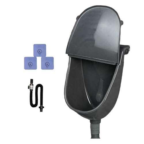 Generisch Wandmontiertes Urinal Mit Deckel | Wandmontiertes Urinal mit Deckel für Gewerbe,Verstellbarer Spülmechanismus Mit Schlauch Für Haus Garten Camping Generisch Wandmontiertes Urinal Mit Deckel | Wandmontiertes Urinal mit Deckel für Gewerbe,Verstellbarer Spülmechanismus Mit Schlauch Für Haus Garten Camping von Generisch