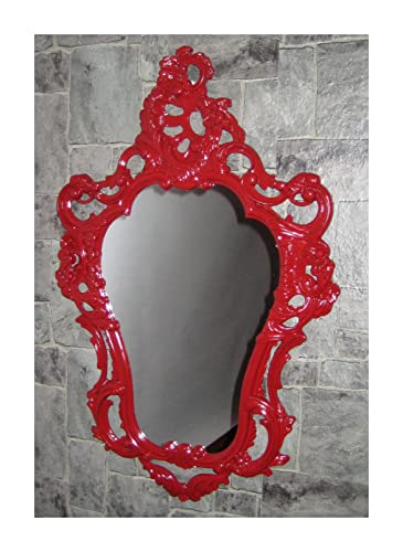 Generisch Wandspiegel Spiegel Shabby Chic Rot Dulacolor Barock Antik 50X76 Wanddeko Art Nouveau 118SP von Generisch